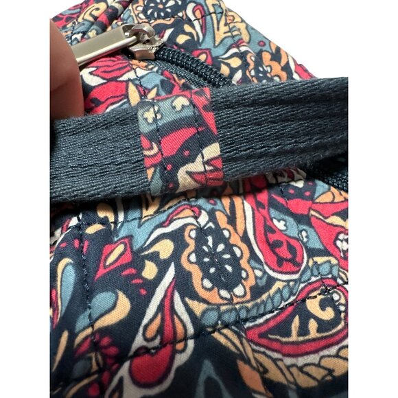 Travelon Quilted Paisley Crossbody Bag With Adjustable Strap - Picture 16 of 16